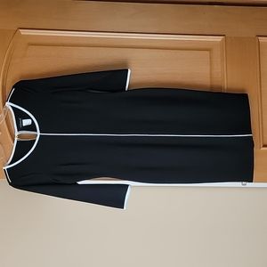 Black Dress with White Trim